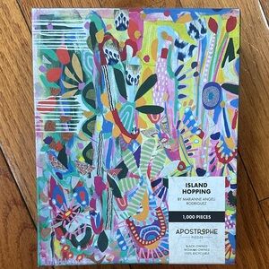 Apostrophe Island Hopping Jigsaw Puzzle – Multicolor Abstract Floral Art